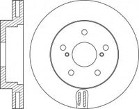Rotor Disc, NIBK, 43512-0K120, RN1627V, TOYOTA (019044)