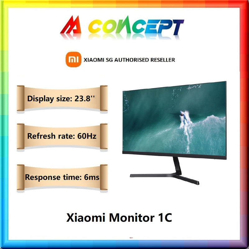[Xiaomi] Xiaomi Monitor 1C /  23.8 Inches Wide / 1 Year Warranty