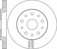 Rotor Disc, NIBK, 51767383, RN1754V, ALFA ROMEO (009510)
