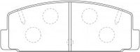 NIBK, Brake Pad, A-139K, PN5203, AKEBONO