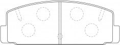 NIBK, Brake Pad, A-139K, PN5203, AKEBONO