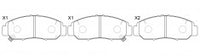 NIBK, Brake Pad, 45022SZ3G00, PN8465, ACURA