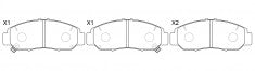 NIBK, Brake Pad, 45022SZ3G00, PN8465, ACURA