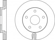 จานโรเตอร์, NIBK, 4A0615301C, RN1050V, AUDI (009548)