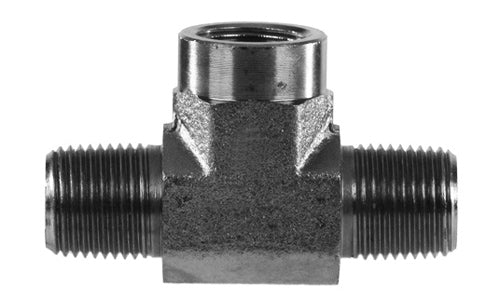 5601-12-12-12 - Branch Tee, 3/4" NPTF Male x 3/4" NPTF Male x 3/4" NPTF Female  hydraulic fittings (080138)