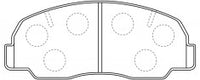NIBK, Brake Pad, A-117K, PN1098, AKEBONO