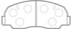 NIBK, Brake Pad, A-117K, PN1098, AKEBONO