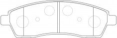 ผ้าเบรค NIBK DB1891 PN0064 BENDIX (017260)