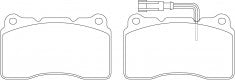 ผ้าเบรค NIBK 45022-SEP-A60, PN0150W, ACURA (009498)