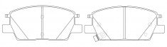NIBK, Brake Pad, D1913-9144, PN0674, FMSI