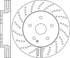 ผ้าเบรค Performance, NIBK, A 000 421 20 12, , MERCEDES-BENZ (017871)