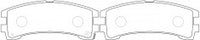 NIBK, Brake Pad, A-266WK, PN2304, AKEBONO