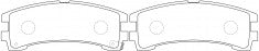 NIBK, Brake Pad, A-266WK, PN2304, AKEBONO