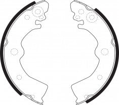 AKEBONO NIBK Brake Shoes NN-2056 FN1185