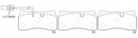 NIBK, Brake Pad, 4S0 698 451 M, PN0339W, AUDI