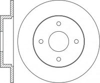 Rotor Disc, NIBK, 562227B, RN1168, BENDIX (018507)