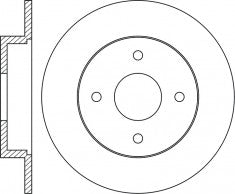 Rotor Disc, NIBK, 562227B, RN1168, BENDIX (018507)
