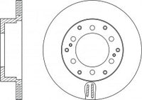 Rotor Disc, NIBK, 42431-60270, RN1216V, LEXUS (018801)
