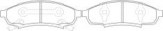 NIBK, Brake Pad, 12370008, PN0314, BUICK GM