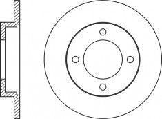 Rotor Disc, NIBK, 43512-87515-000, RN1807, DAIHATSU (017124)
