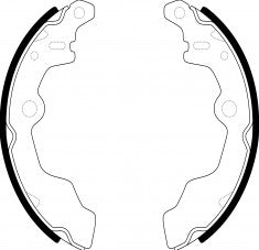NIBK, Brake Shoes, NN-6009, FN7728, AKEBONO