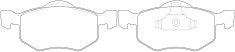 ผ้าเบรค NIBK DB1426 PN5805 BENDIX AUS (017241)