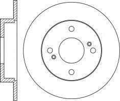 จานโรเตอร์, NIBK, 561725B, RN1817, BENDIX (018375)