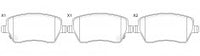NIBK, Brake Pad, 573125, PN9805, BENDIX EUR