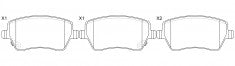 ผ้าเบรค NIBK 573125 PN9805 BENDIX EUR (018467)