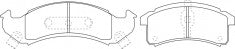 ผ้าเบรค NIBK, 12510001, PN0317, BUICK (GM) (016731)