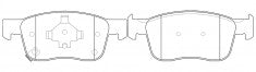 ผ้าเบรค NIBK, D1942-9167, PN0742, FMSI (016846)