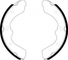 NIBK, Brake Shoes, K3408, FN3408, KASHIYAMA