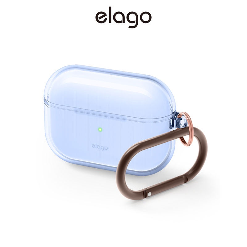 elago Protective Clear Case Compatible with AirPods Pro - Gel Tape Included, Reduce Yellowing, Clear Protection, Wireless Charging