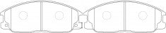 ผ้าเบรค NIBK DB1684 PN0115 BENDIX AUS (017543)