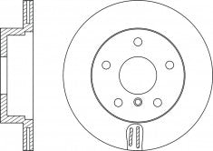 จานโรเตอร์, NIBK, 562442B, RN1306, BENDIX EUR (009846)