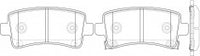 ဘရိတ် Pad၊ NIBK၊ 22846359၊ PN0840၊ CHEVROLET (016849)