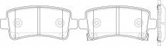 ผ้าเบรค NIBK 22846359 PN0840 CHEVROLET (016849)