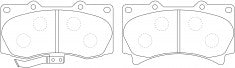 ผ้าเบรค NIBK DB2188 PN0498 BENDIX AUS (017397)
