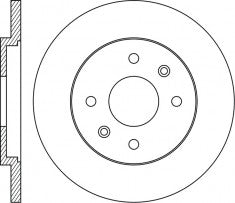 Rotor Disc, NIBK, 562044B, RN1086, BENDIX (016930)