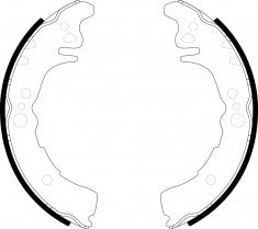 NIBK, Brake Shoes, NR-1078, FN2350, AKEBONO