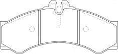 ผ้าเบรค NIBK DB1969 PN0107 BENDIX AUS (017822)