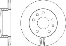Rotor Disc, NIBK, 561992B, RN1067V, BENDIX (016990)