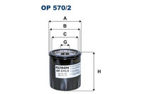 FILTRON,, Oil Filter (Spin-On), 12640445, OP570/2, CADILLAC