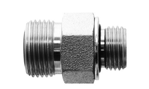 6068-06-14 - 3/8 "ORFS ตัวผู้ x M14x1.5 ตัวผู้เมตริก - อะแดปเตอร์ไฮดรอลิกเหล็ก (089244)
