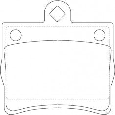ผ้าเบรค NIBK DB1418 PN0125 BENDIX AUS (017888)