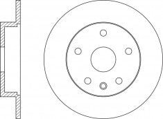 Rotor Disc, NIBK, 1 379 931, RN1591, FORD (017308)