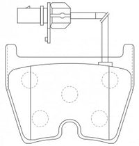NIBK, Brake Pad, 3D0 698 151 A, PN0432, AUDI
