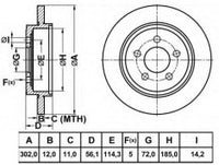 Rotor Disc, NIBK, 4 659 167, RN1521, FORD (017323)