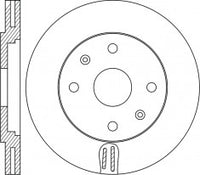 จานโรเตอร์, NIBK, 562267B, RN1854V, BENDIX (016956)