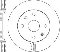 Rotor Disc, NIBK, 562267B, RN1854V, BENDIX (016956)